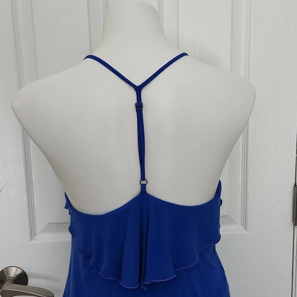 Moon Katz Royal Blue Layered Open Back Top - Picture 10 of 13